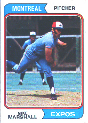 1974 Topps Baseball Cards      073      Mike Marshall